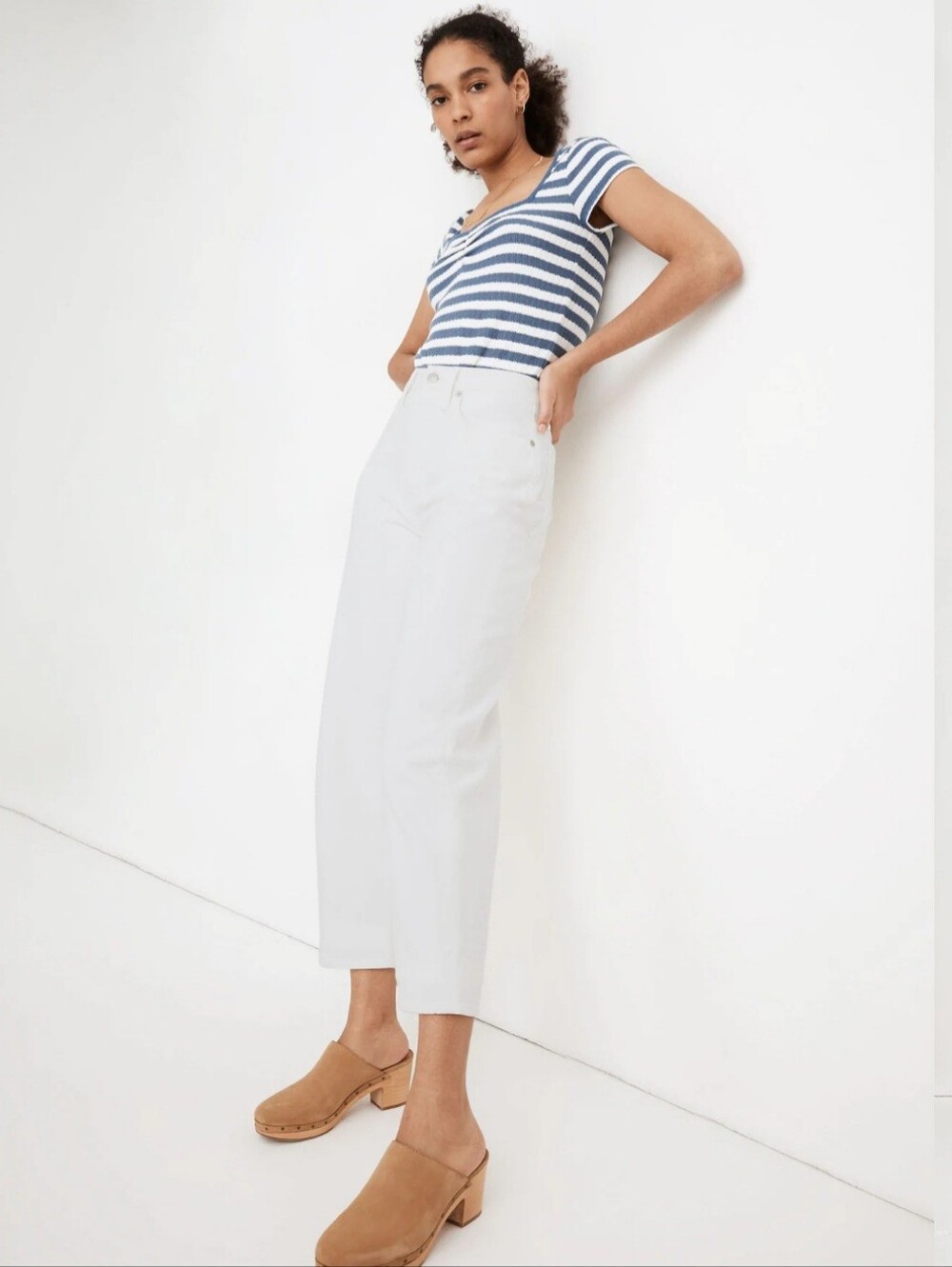 Madewell Balloon Jeans in Tile White